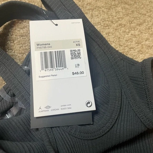 Nike Air Jordan Asymmetrical Ribbed Tank - Picture 8 of 11